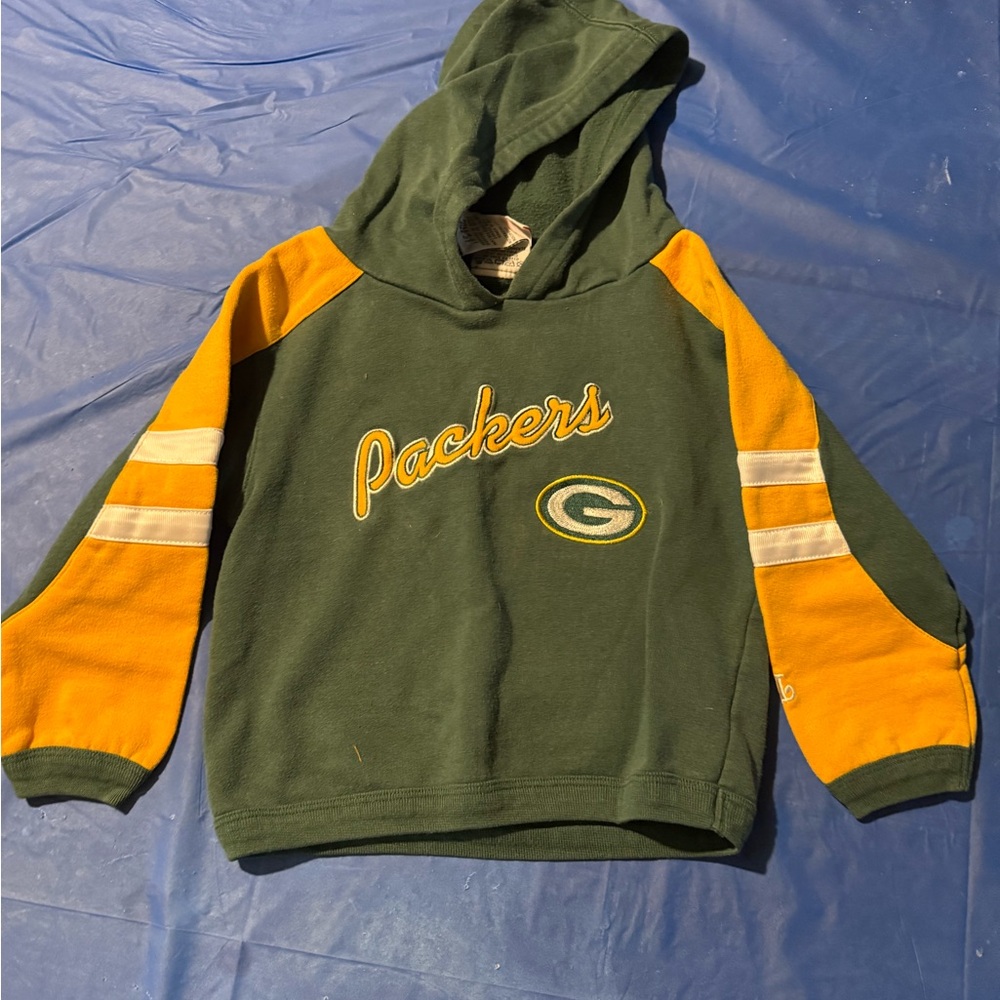 Green and Yellow Kids Hoodie